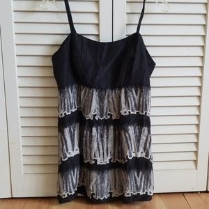 CAbi silk blose size 6, ruffle pri ted